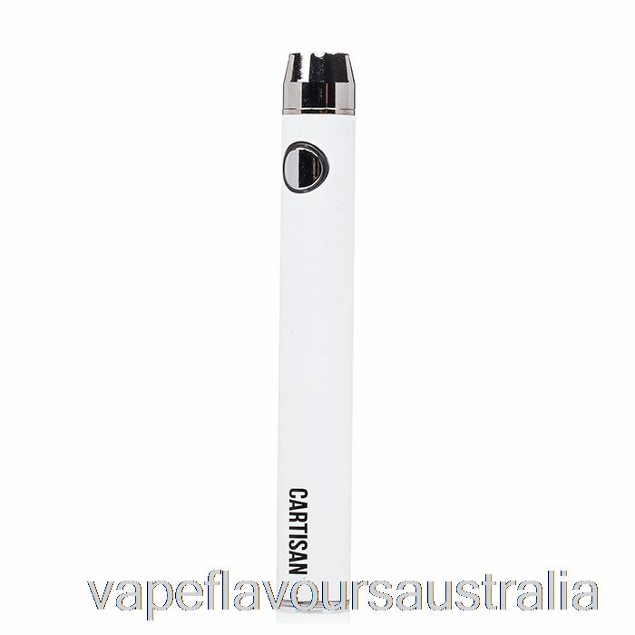 Vape Nicotine Australia Cartisan Button VV 900 Dual Charge 510 Battery [Micro] White
